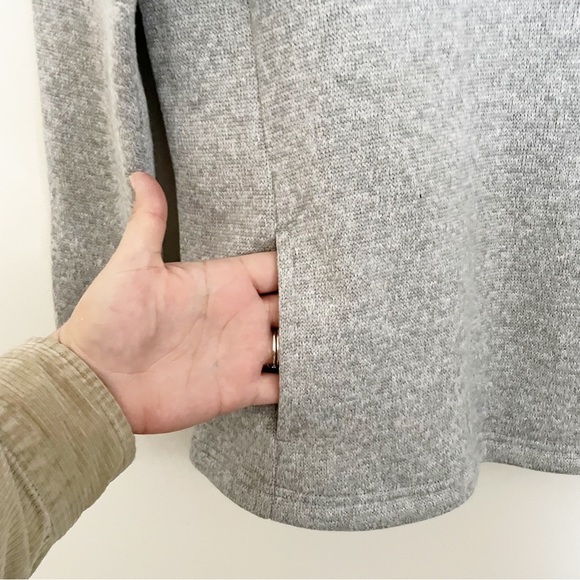 Orvis Women’s Snap Neck Sweater Fleece Pullover Size Small Gray NWT - Picture 3 of 8